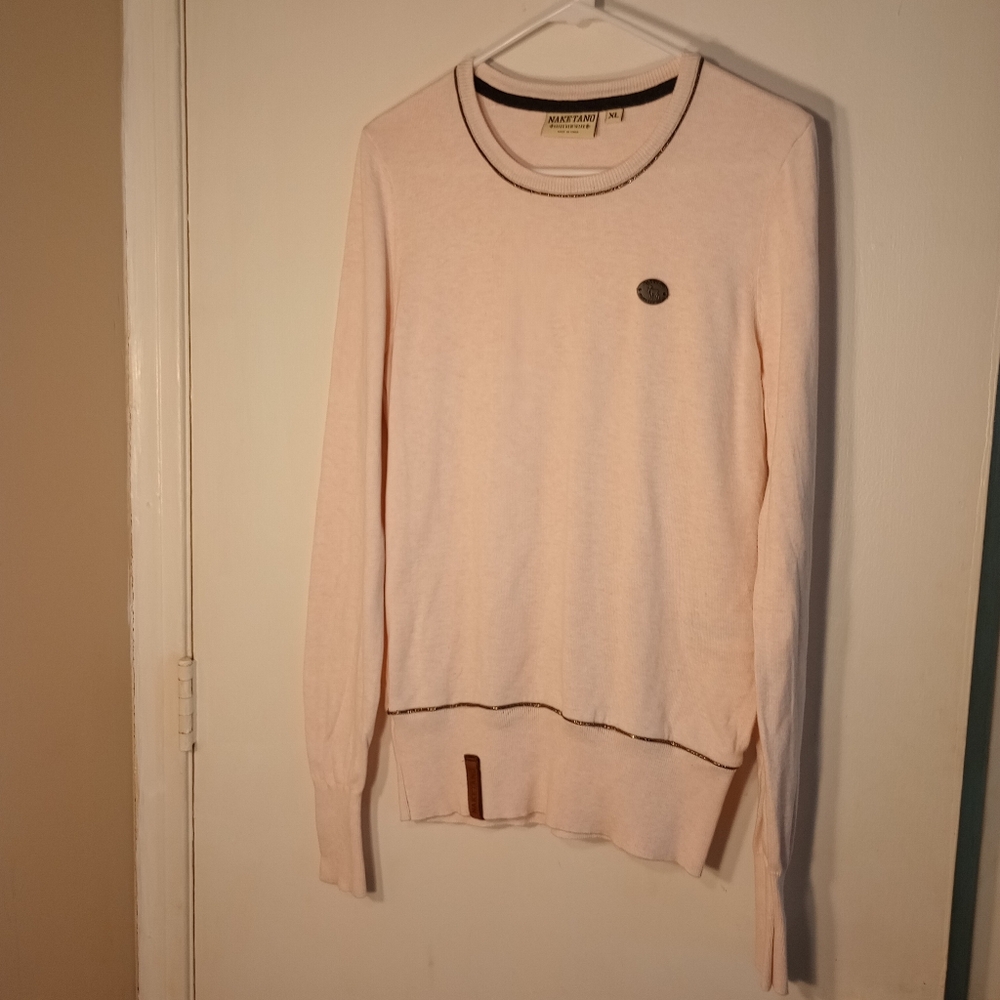Naketano Women's Sweater Pink Size XL Schnizzel Dizzel Poppizel College Classic